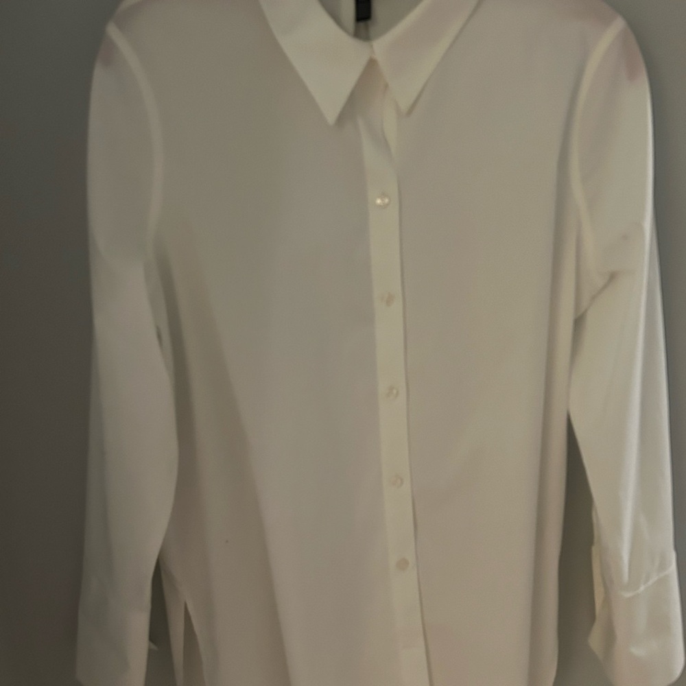 NWOT White House Black Market white blouse